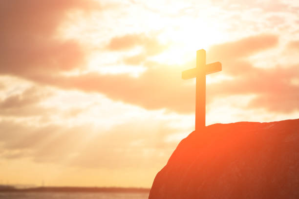 istock silhouette of cross 665724454