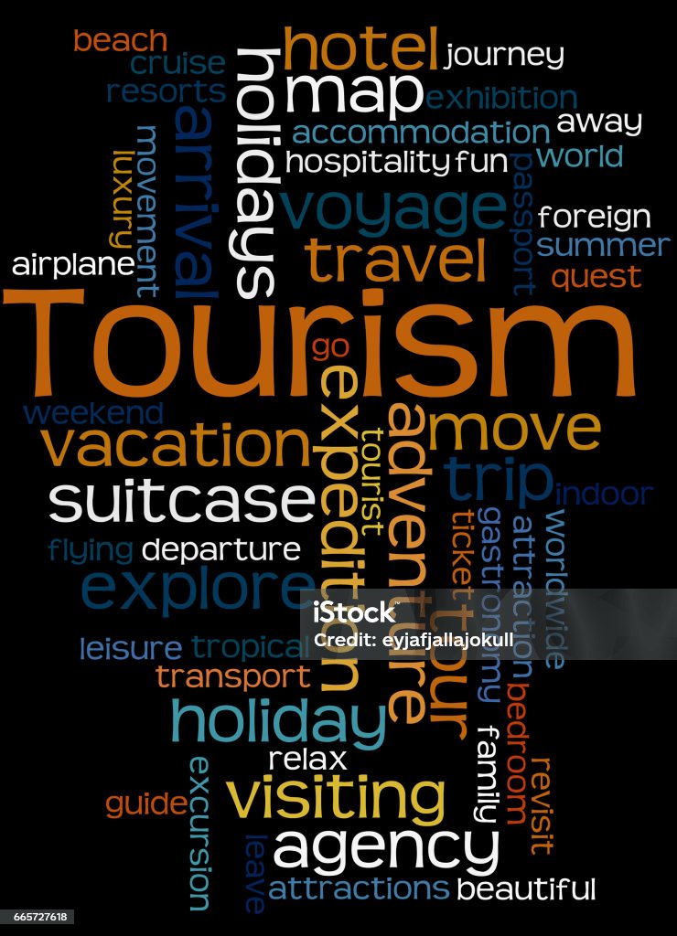 Tourism Development Word Tourism Word Cloud Concept 5 Stock Illustration - Download Image Now ...