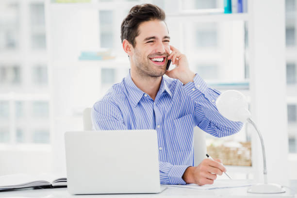 istock Businessman talking on mobile phone 665731300