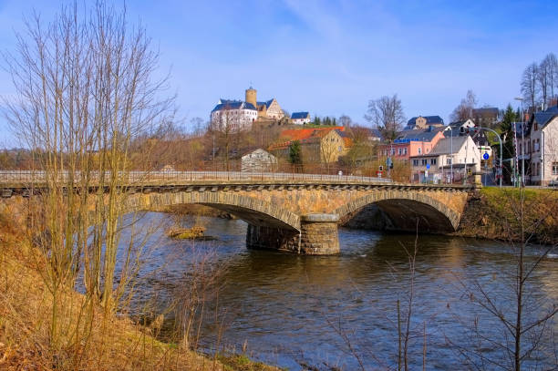 Scharfenstein castle in Ore Mountains, Saxony in Germany