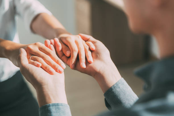 istock Young man holding hands of girlfriend 665736836