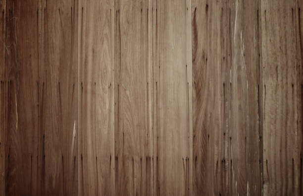 istock Closeup Old wooden planks wall texture background. 665750948