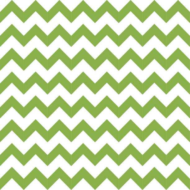 Green spring chevron seamless pattern background - ilustração de arte vetorial