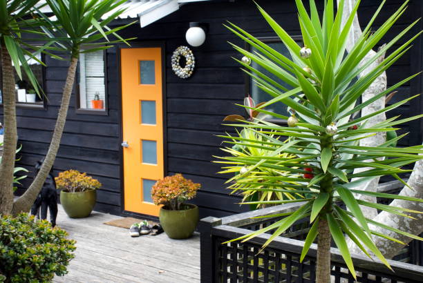 Melbourne, Australia: March 10, 2020: Detached house in a Melbourne suburb with a white picket fence and verandah.