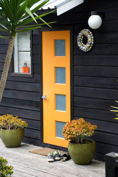 istock Residential House Decorated for a Summer Christmas 665754200