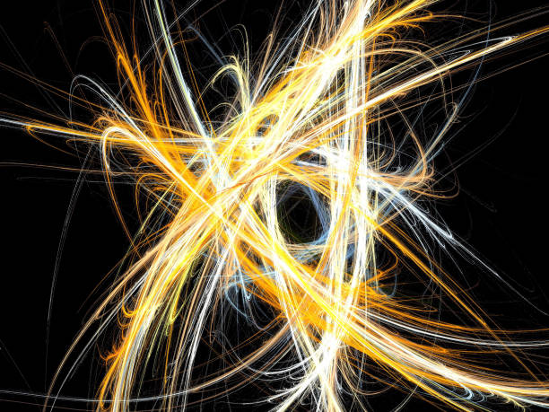 istock image of one Digital Fractal on Black Color 665756970