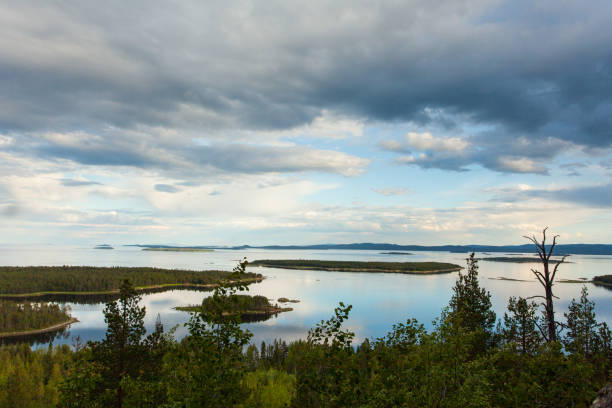 istock White sea, Luvenga, white polar night, russian nord 665757992
