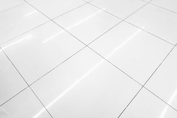 istock Flooring tile background and reflection of luminaire. 665765008