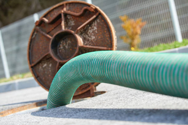 istock Emptying septic tank, cleaning the sewers 665765298