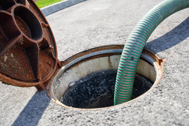 istock Emptying septic tank, cleaning the sewers 665765428