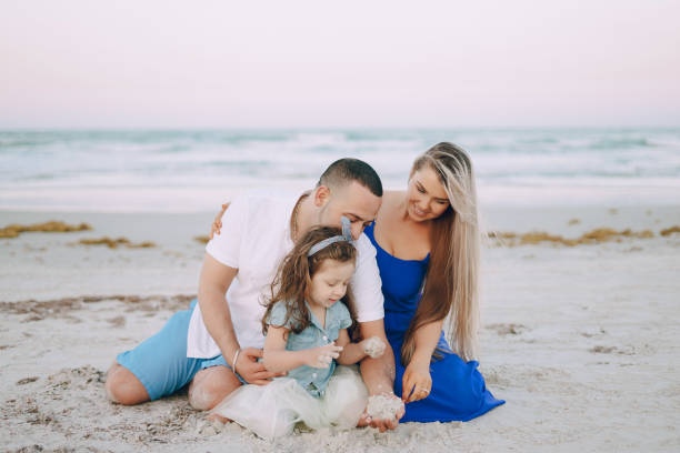 istock beautiful family on the beach 665765530
