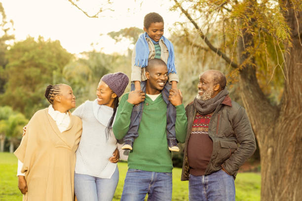 istock Extended family posing with warm clothes 665776472