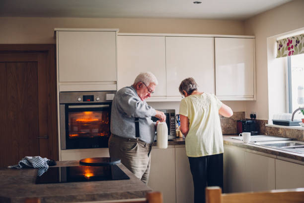 istock Elderly Couple in the Kitchen 665801918
