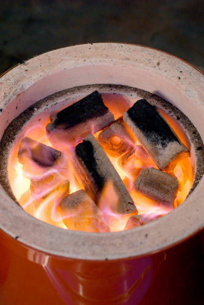 istock Charcoal in the charcoal Brazier 665816690