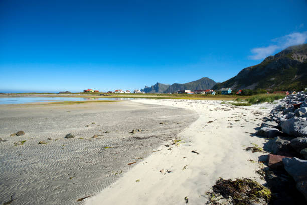istock Sand beach on Lofoten Island, Norway 665816756