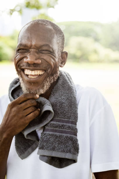 istock African Senior Man Exercise Park Outdoors Concept 665832230