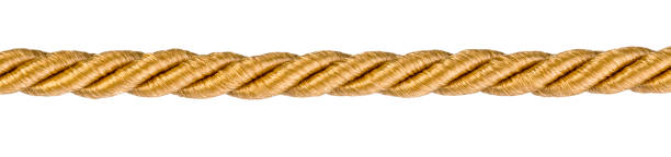 Golden rope izolated