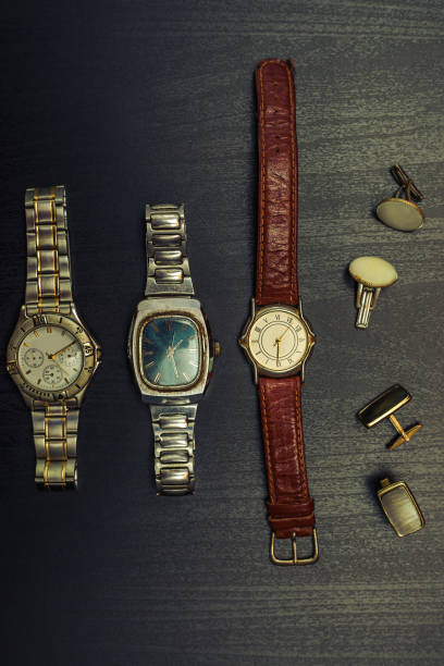 istock men's accessories. Cuff and watch 665880028