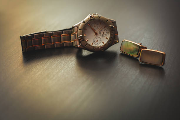 istock men's accessories. Cuff and watch 665880132