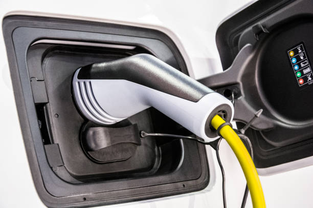 istock Charging battery of electric car 665888580
