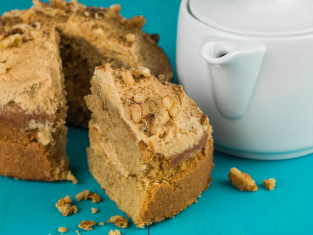 istock Baked Coffee and Walnut Cake 665888600