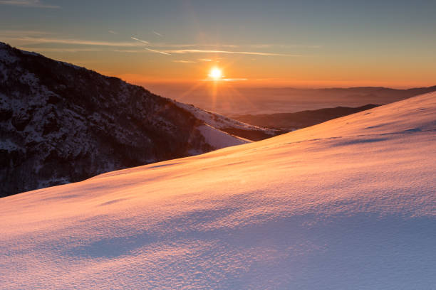 istock Romantyc sunrise in the mountain 665890730