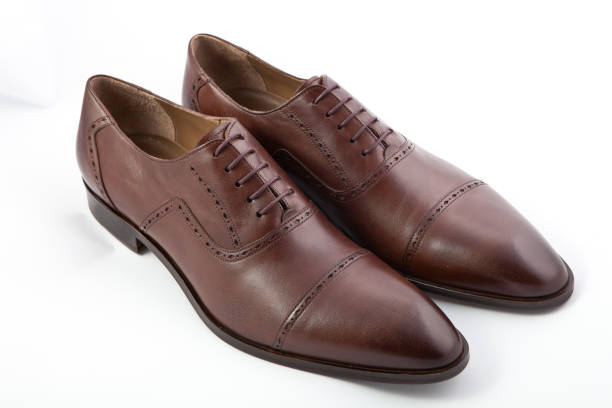 istock men's shoes on a white background 665893408