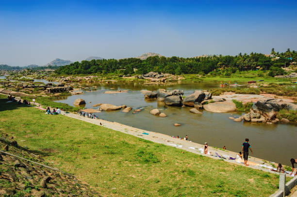 tungabhadra a hampi, india - indian ethnicity traditional culture architecture karnataka foto e immagini stock