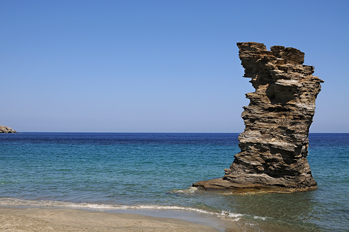 Grias Pidima beach.Andros island Cyclades Greece.