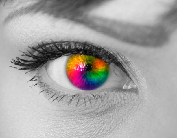 istock Beautiful colorful woman eye 665899954