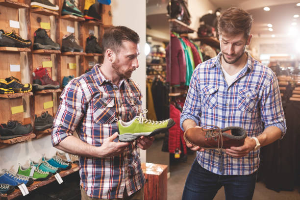 istock Customer in sports store 665899966