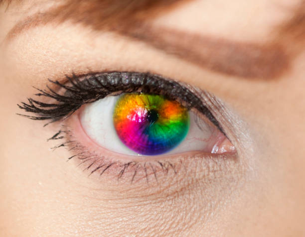 istock Colorful woman eye close-up 665899984
