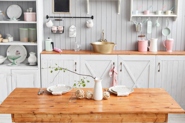 istock beautiful house, interior, view of the kitchen. 665910096