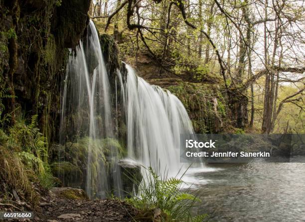 Ystradfelte Waterfall Brecon Beacons Wales Stock Photo - Download Image Now - Brecon Beacons, Ystradfellte, Beacon