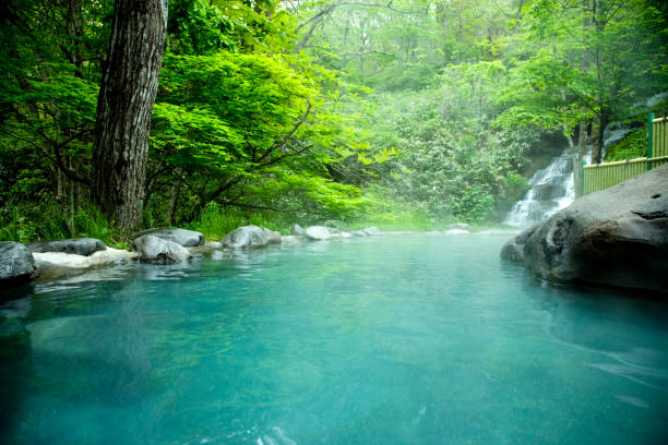 baño fresco - prefectura de aomori fotografías e imágenes de stock