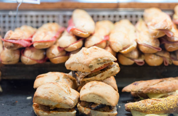 istock Fresh sandwiches at a cafe in Germany 665931862