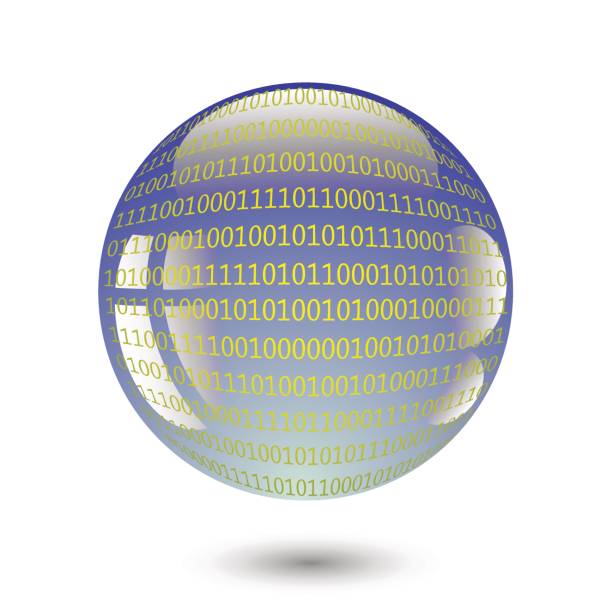 70+ Globe Man Made Object Planet Space Sphere Binary Code Stock ...