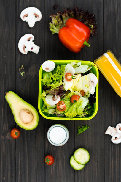 istock Red pepper lying on salad leaves 665939694