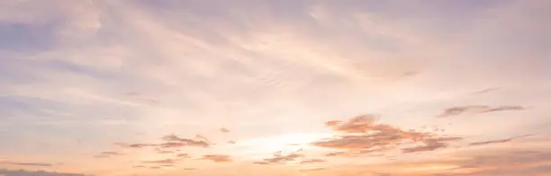 Photo of panorama sunset sky background