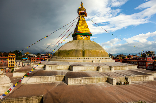 Bodnath Stupa in Kathmandu, Nepal.