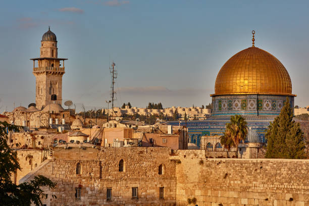 Jerusalem Al Aqsa view stock photo