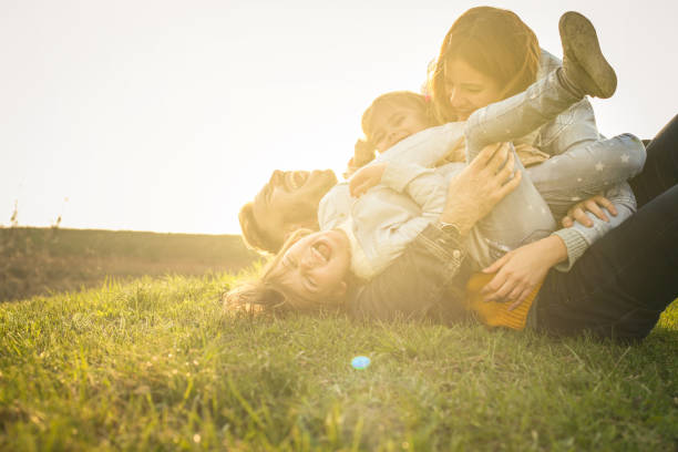 istock Happy family outdoor. 665991322