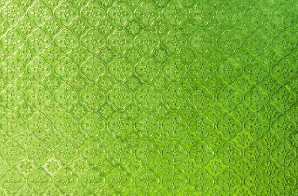 Textured of colorful glass window.
