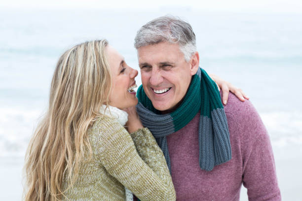 istock Smiling happy couple hugging each other 666009288