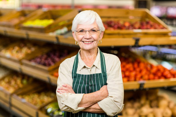 istock Senior worker with arms crossed 666021162