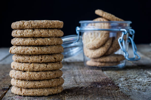 istock Morning dessert on an old wooden table 666031044