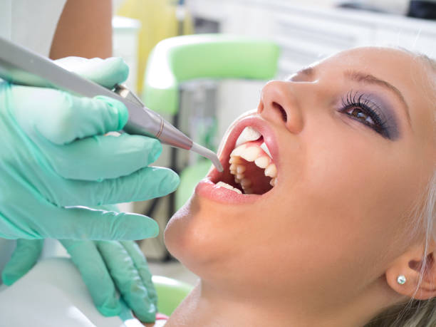 istock Girl having a dental examination 666031048