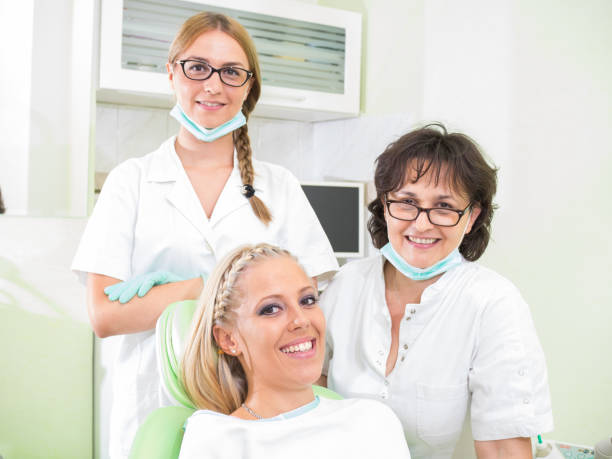 istock Girl having a dental examination 666031068