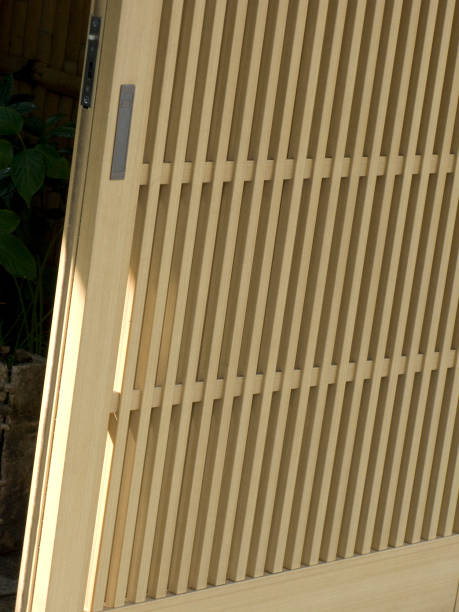 Lattice Door Stock Photo - Download Image Now - Door, Freshness