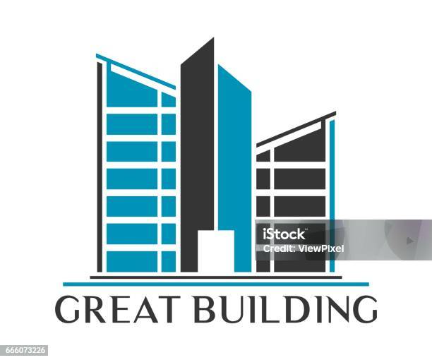 Real Building Vector Real Estate Building Construction And Architecture Vector Design Stock ...